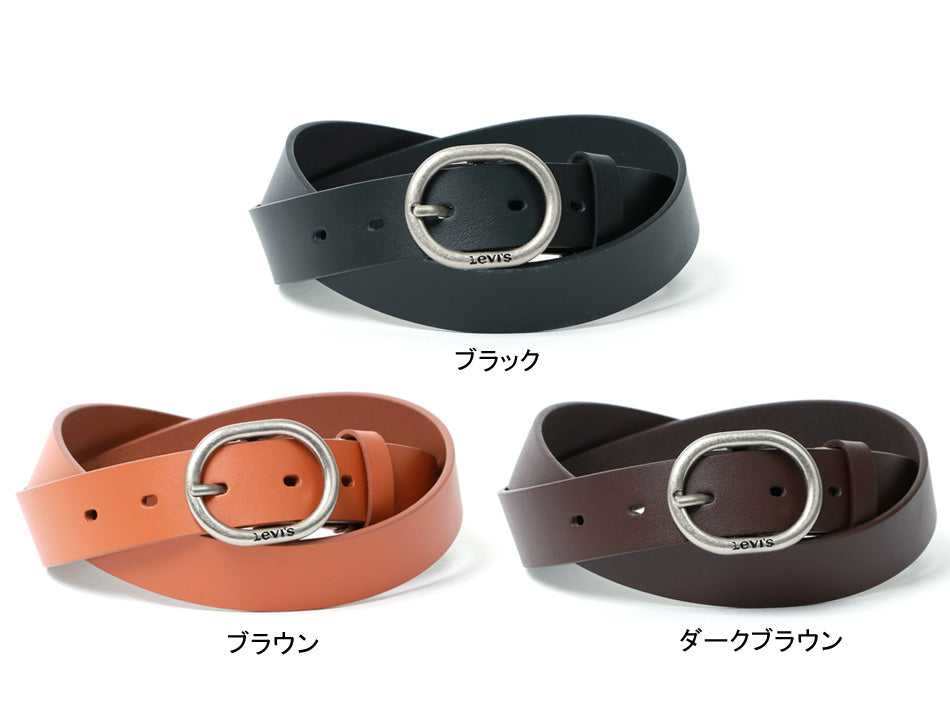 Levi's リーバイス カジュアル バックル 牛革 レザーベルト 牛革ベルト 革ベルト(7718990013)