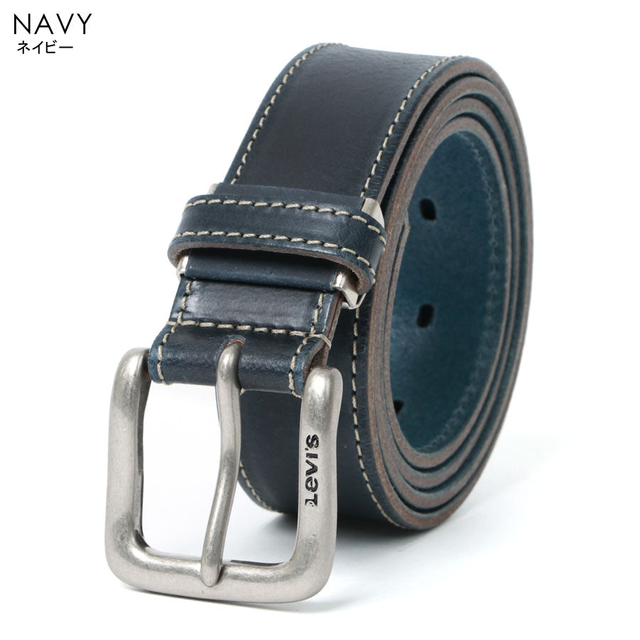 Levi's リーバイス リアルレザー 本革 牛革 ステッチ カジュアルベルト(7718990014)