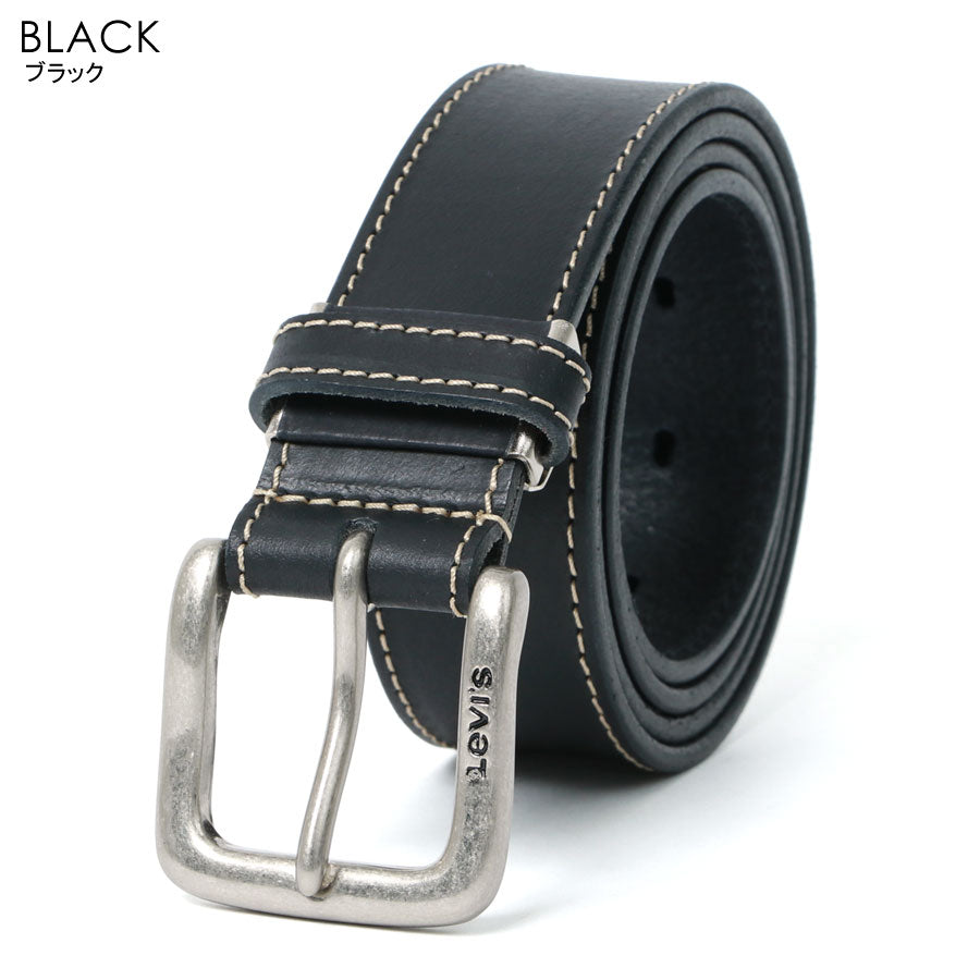 Levi's リーバイス リアルレザー 本革 牛革 ステッチ カジュアルベルト(7718990014)