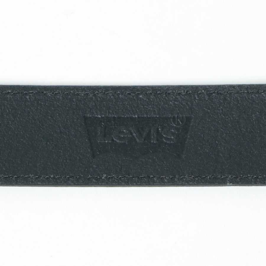 Levi's リーバイス ベルト 本革 レザー 床革 レザーベルト 牛革ベルト 革ベルト ロゴ(7718990015)