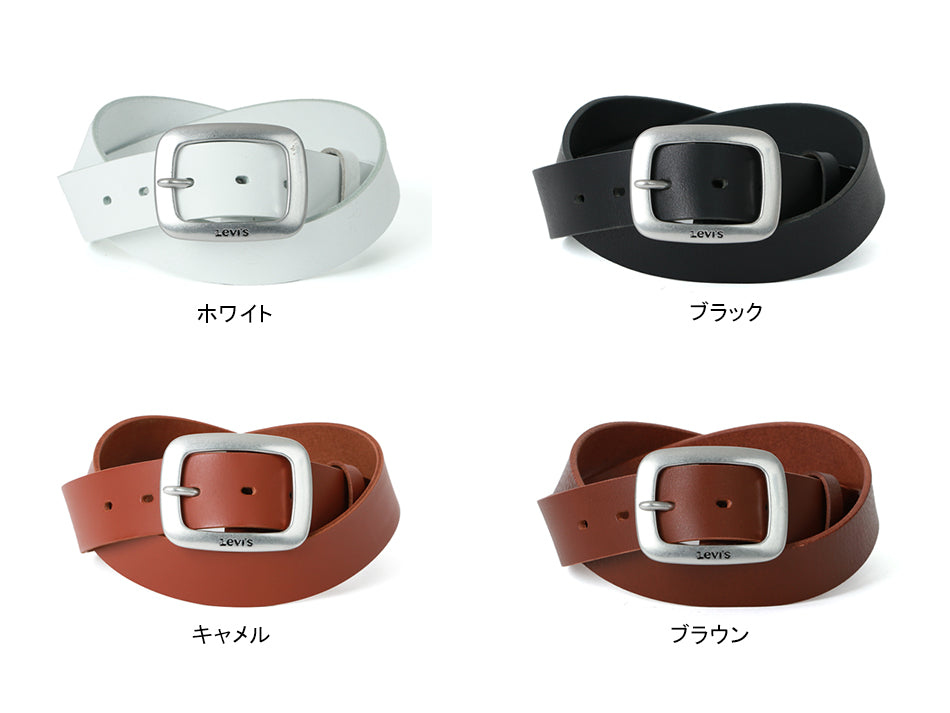 Levi's リーバイス 牛革ベルト 革ベルト おしゃれ カジュアル レザー 牛革 レザーベルト(7718990036)