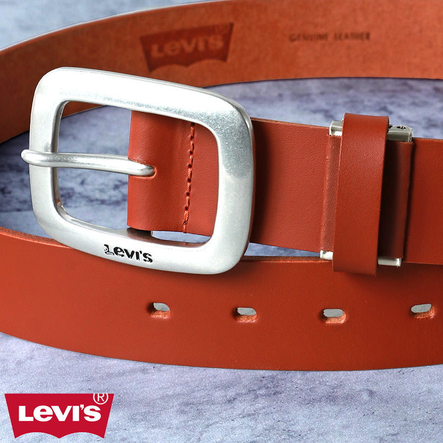 Levi's リーバイス 牛革ベルト 革ベルト おしゃれ カジュアル レザー 牛革 レザーベルト(7718990036)