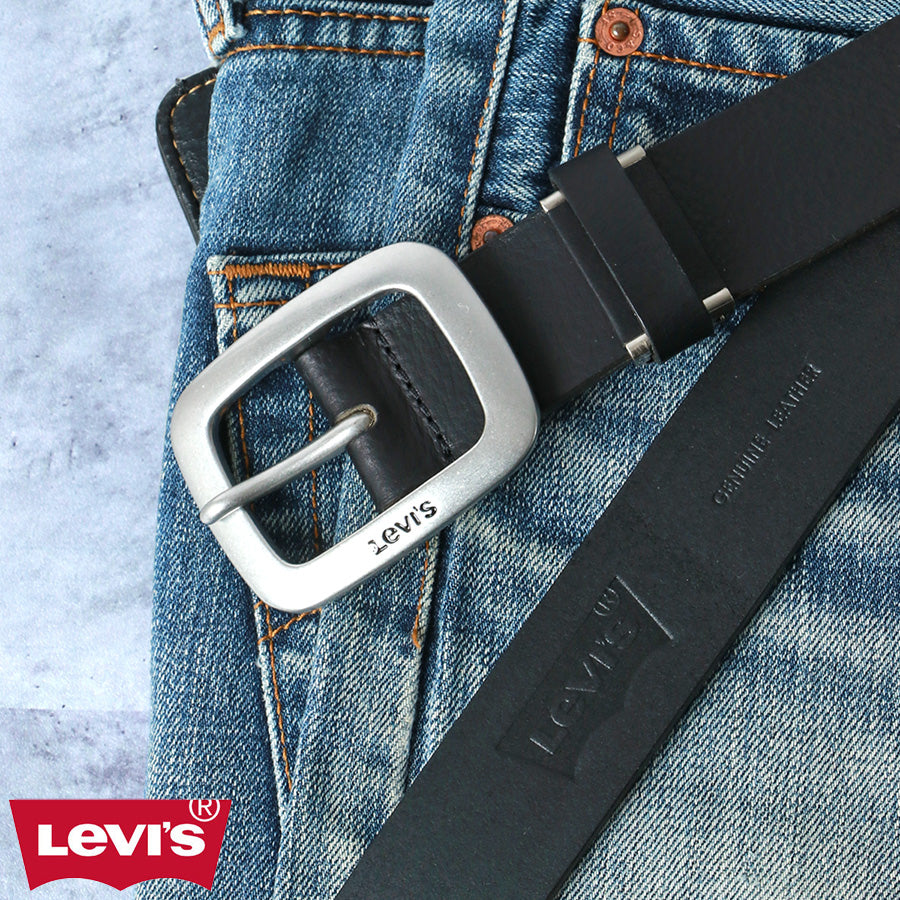 Levi's リーバイス 牛革ベルト 革ベルト おしゃれ カジュアル レザー 牛革 レザーベルト(7718990036)