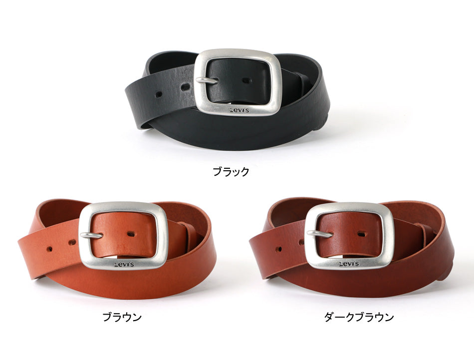 Levi's リーバイス 革ベルト カジュアル レザー 牛革 レザーベルト 牛革ベルト(7718990042)