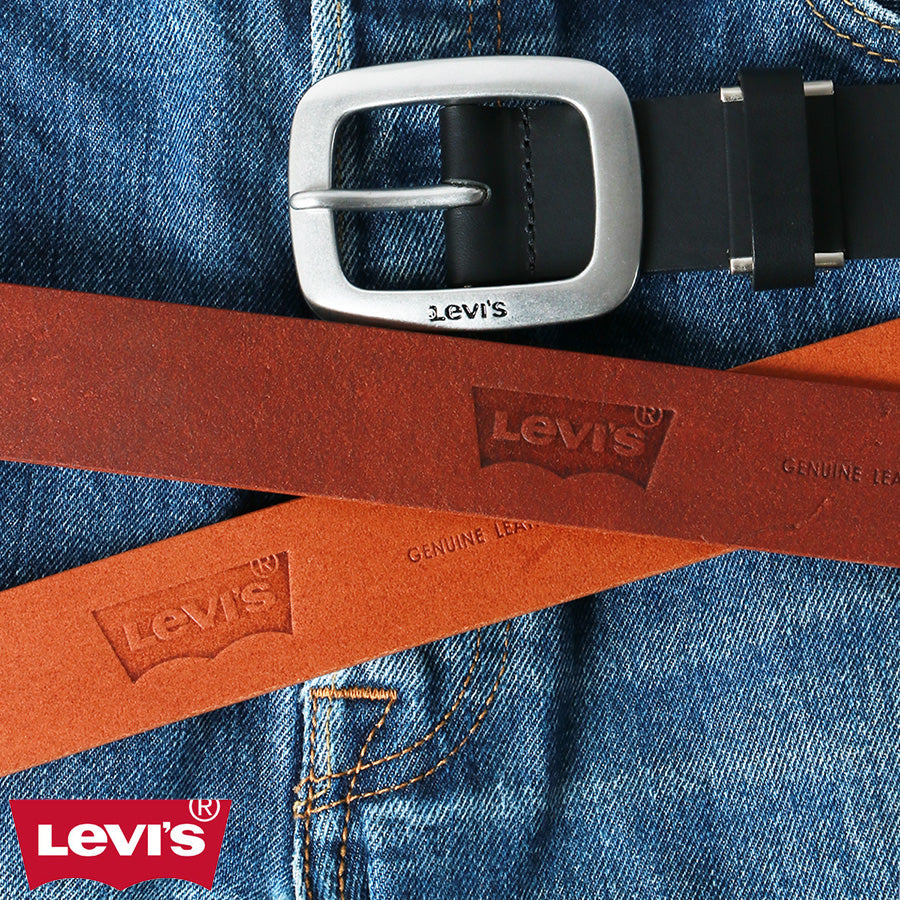 Levi's リーバイス 革ベルト カジュアル レザー 牛革 レザーベルト 牛革ベルト(7718990042)