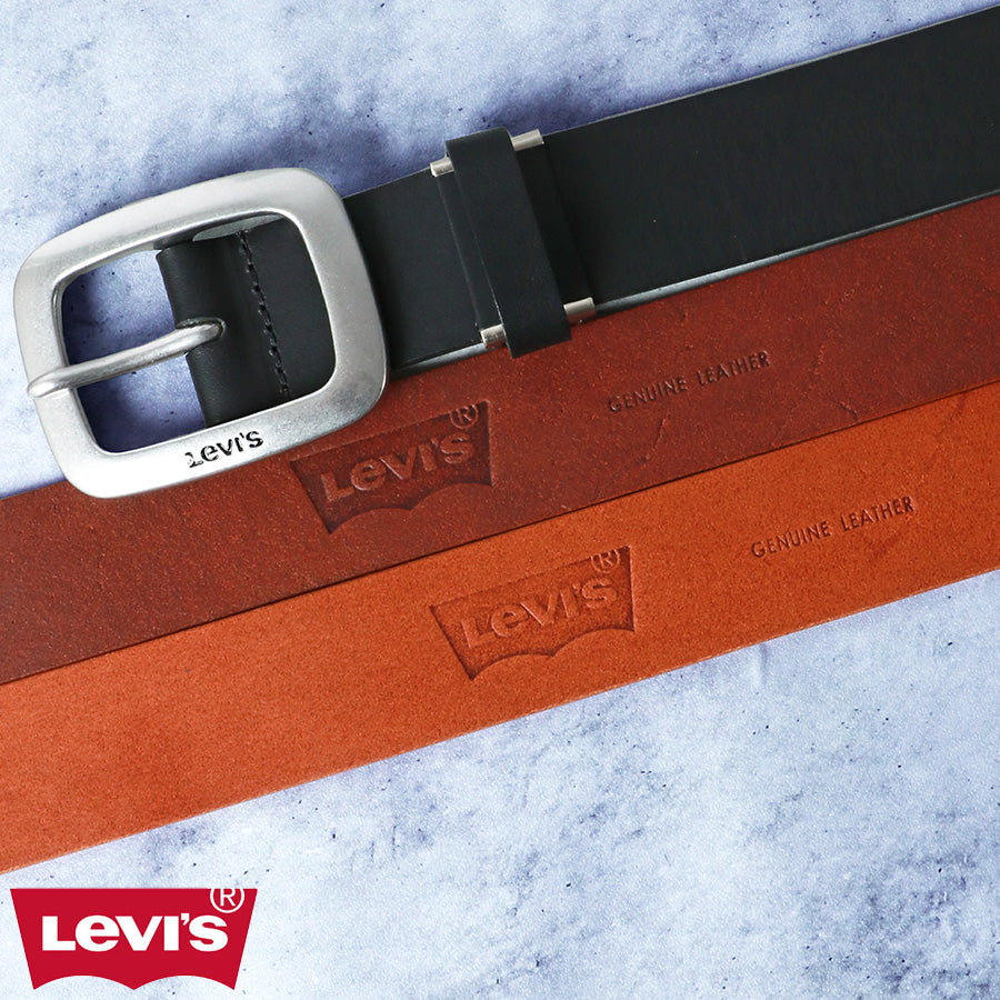 Levi's リーバイス 革ベルト カジュアル レザー 牛革 レザーベルト 牛革ベルト(7718990042)