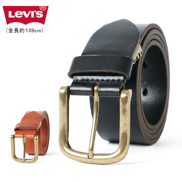 Levi's リーバイス 本革 牛革 レザーベルト シンプル(7718990069)