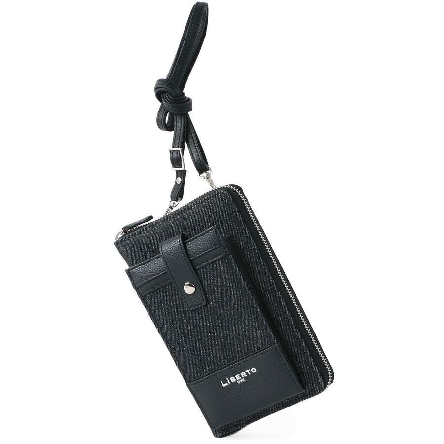 LiBERTO EDWIN リベルト エドウィン 財布 メンズ サイフ ネック ウォレット デニム ポーチ(7738490103)