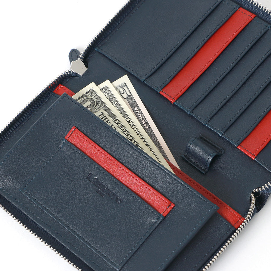 LiBERTO EDWIN リベルト エドウィン 財布 メンズ サイフ ネック ウォレット デニム ポーチ(7738490103)