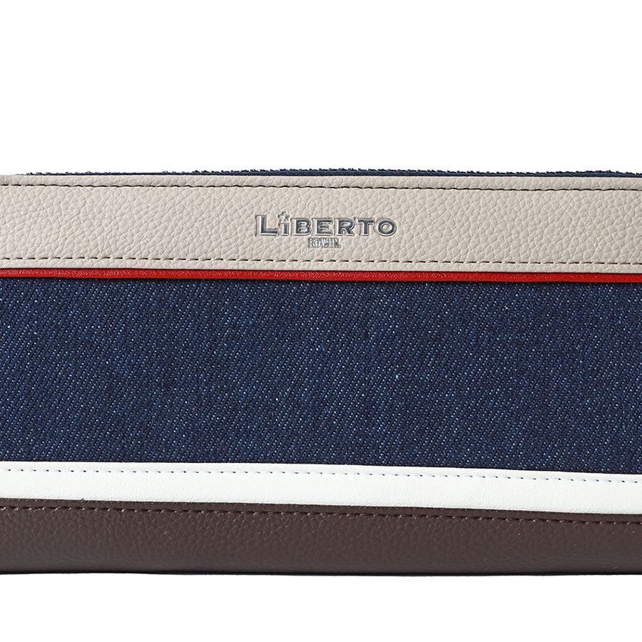 LiBERTO EDWIN リベルト エドウィン 財布 メンズ デニム 切替え 長財布 さいふ サイフ おしゃれ プレゼント(7738490108)
