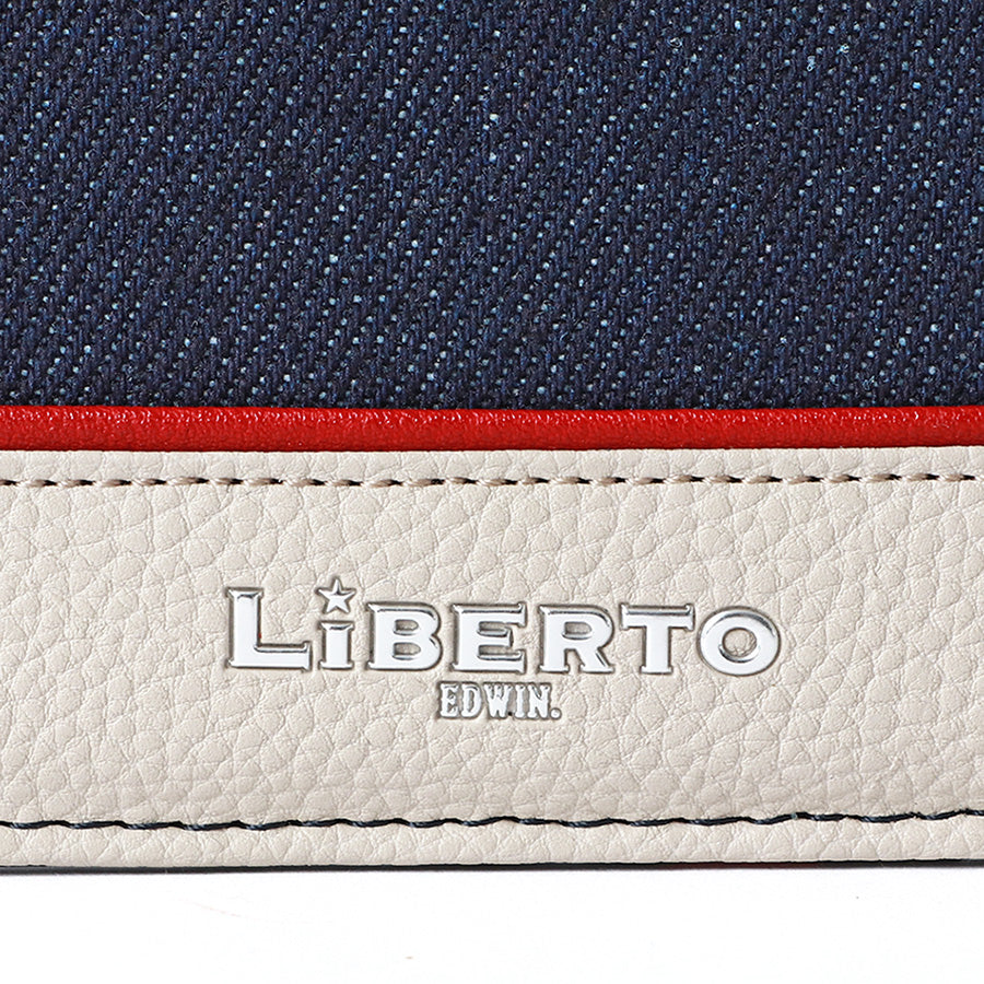 LiBERTO EDWIN リベルト エドウィン 財布 メンズ デニム 切替え 二つ折り財布 さいふ サイフ おしゃれ プレゼント(7738490110)