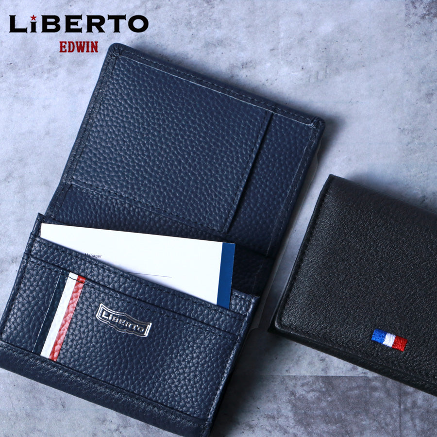 LiBERTO EDWIN リベルト エドウィン 名刺入れ メンズ 牛革 名刺入れ カード入れ ビジネス シンプル おしゃれ(7738490123)