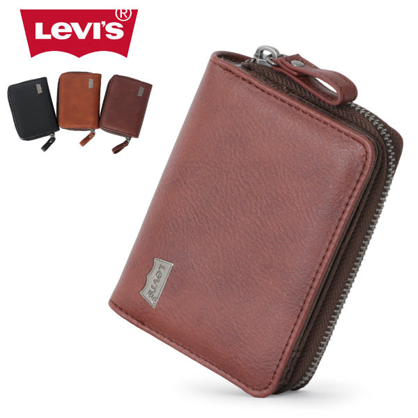 Levi's リーバイス 合成皮革 二つ折り財布(7738990018)