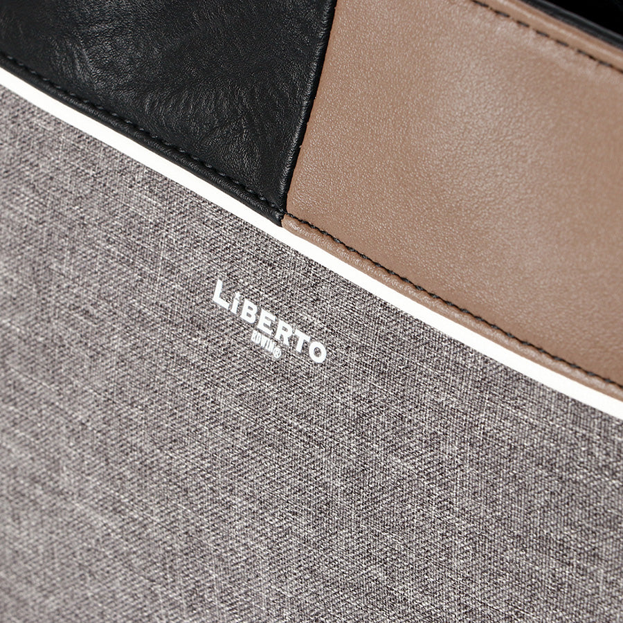 LiBERTO EDWIN リベルト エドウィン トートバック メンズ レザー 切替え 2way バッグ 鞄 カバン PUレザー 大きめ A4(7788490023)