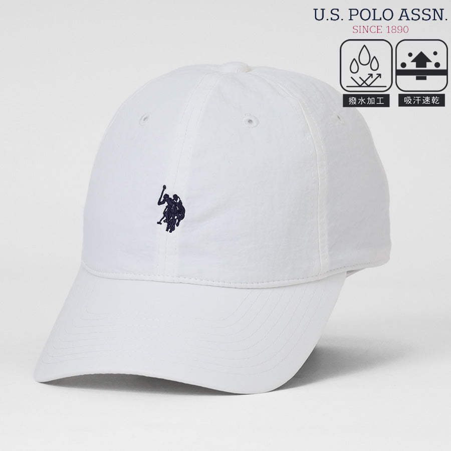 U.S. POLO ASSN. ユーエスポロアッスン ナイロンキャップ メンズ レディース ユニセックス ブランド ロゴ 刺繍 ローキャップ 撥水 吸水速乾 アジャスター付き サイズ調整可 カジュアル スポーツ(7817140011)