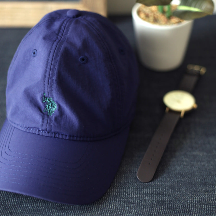 U.S. POLO ASSN. ユーエスポロアッスン ナイロンキャップ メンズ レディース ユニセックス ブランド ロゴ 刺繍 ローキャップ 撥水 吸水速乾 アジャスター付き サイズ調整可 カジュアル スポーツ(7817140011)