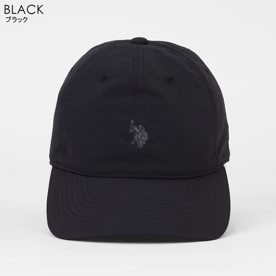 U.S. POLO ASSN. ユーエスポロアッスン ナイロンキャップ メンズ レディース ユニセックス ブランド ロゴ 刺繍 ローキャップ 撥水 吸水速乾 アジャスター付き サイズ調整可 カジュアル スポーツ(7817140011)