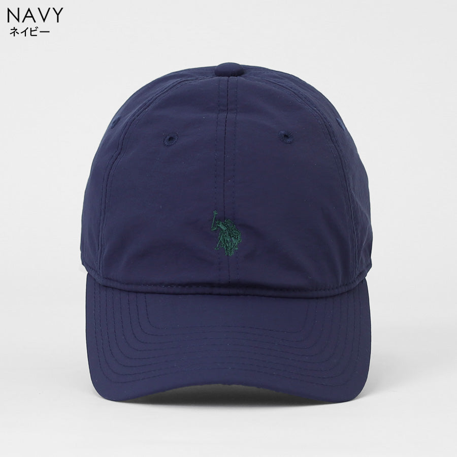 U.S. POLO ASSN. ユーエスポロアッスン ナイロンキャップ メンズ レディース ユニセックス ブランド ロゴ 刺繍 ローキャップ 撥水 吸水速乾 アジャスター付き サイズ調整可 カジュアル スポーツ(7817140011)