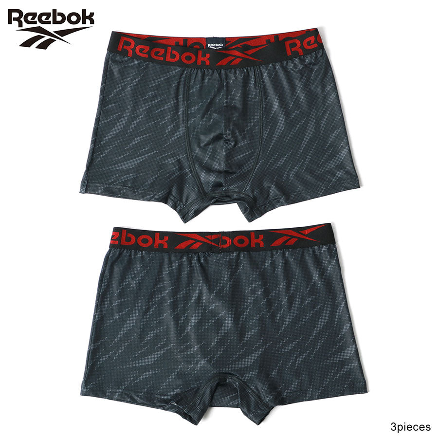 Reebok リーボック ボクサーパンツ メンズ 3枚組 前閉じ下着(7821690028)