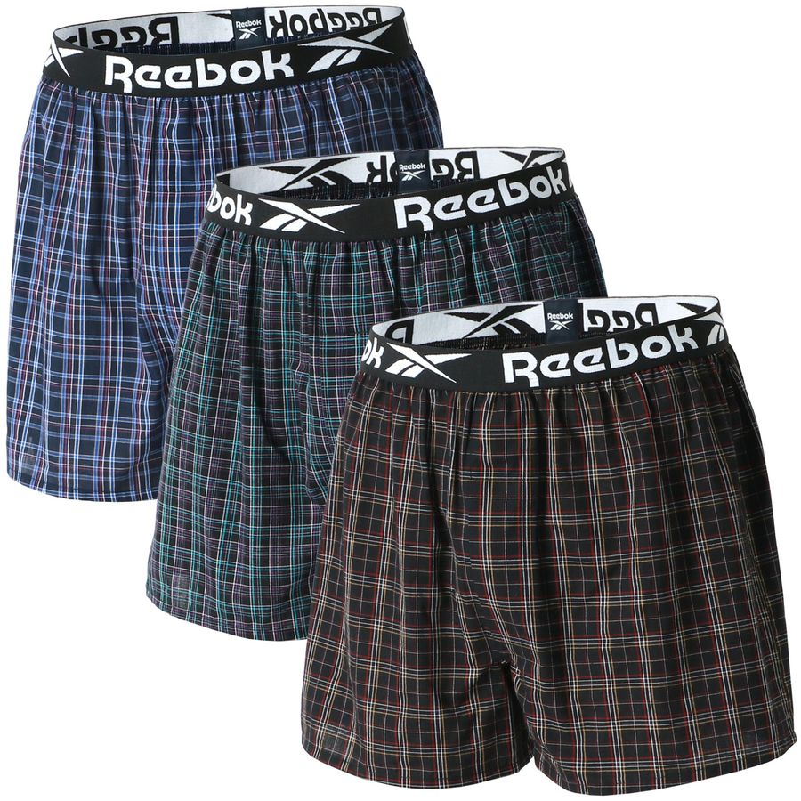 Reebok リーボック トランクス メンズ 3枚組 前開き 下着(7821690030)
