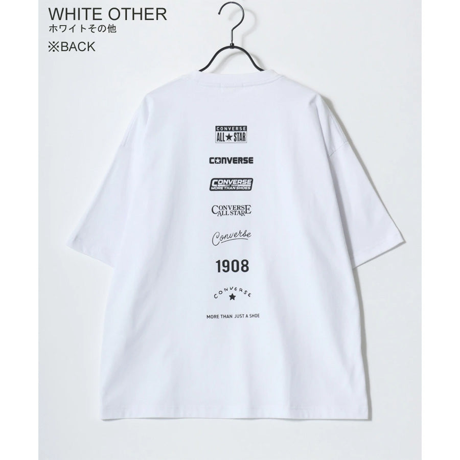 CONVERSE コンバース Tシャツ 半袖 メンズ レディース ユニセックス ブランド COOLMAX 吸水速乾 バックプリント ロゴ ワンポイント イージーケア ドライタッチ(0112281222)