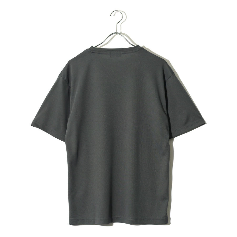 FIRST DOWN ファーストダウン Tシャツ 半袖 メンズ レディース ユニセックス マイクロメッシュ ワンポイント ブランド ロゴ クルーネック 吸水速乾 ドライ(0112000223)