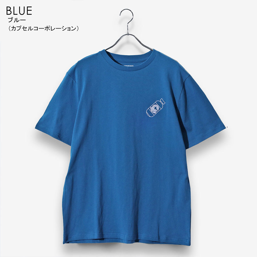DRAGONBALL ドラゴンボール Tシャツ 半袖 メンズ レディース ユニセックス 綿100 フェイクレイヤード クルーネック 刺繍 バックプリント 道着 カプセルコーポレーション レッドリボン軍(0117320162)