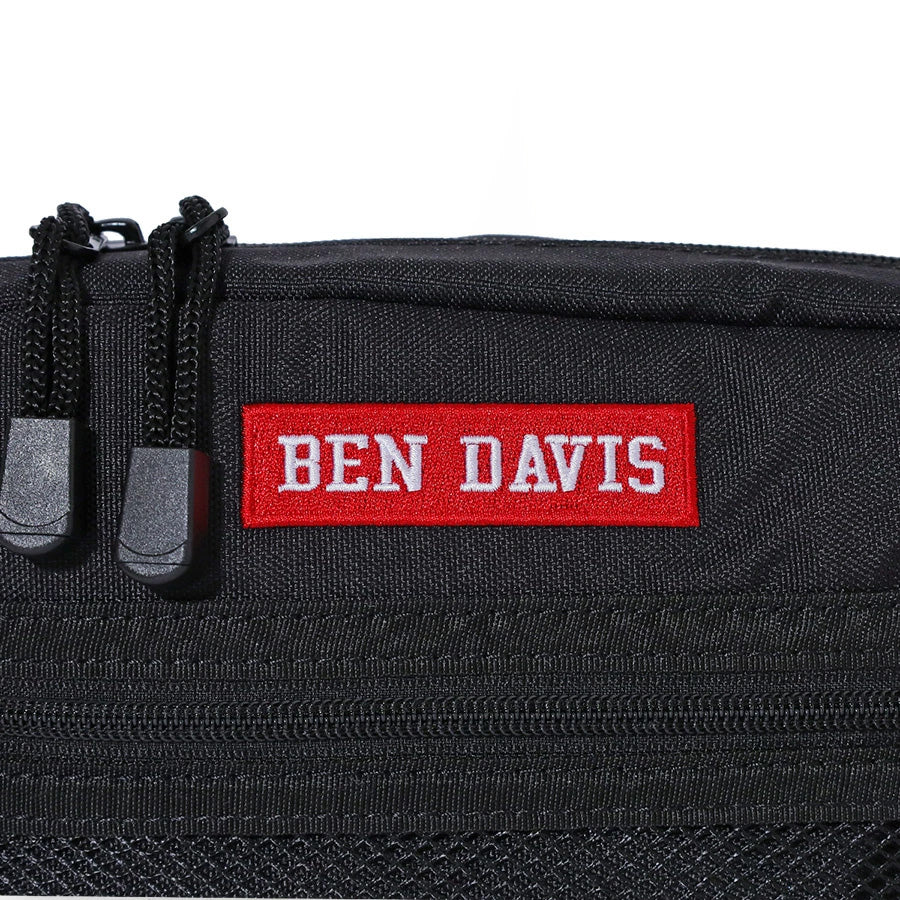 BEN DAVIS ベン デイビス ヨコ型 ショルダーバッグ メンズ レディース ユニセックス 男女兼用 ブランド ボックス ロゴ 軽量 大容量 ちょうどいいサイズ感 ストラップ付 ショルダー取外可 旅行 お出かけ(7721600078)