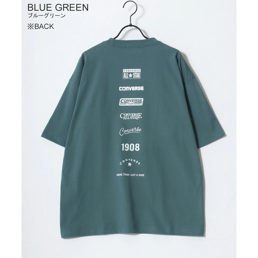 CONVERSE コンバース Tシャツ 半袖 メンズ レディース ユニセックス ブランド COOLMAX 吸水速乾 バックプリント ロゴ ワンポイント イージーケア ドライタッチ(0112281222)