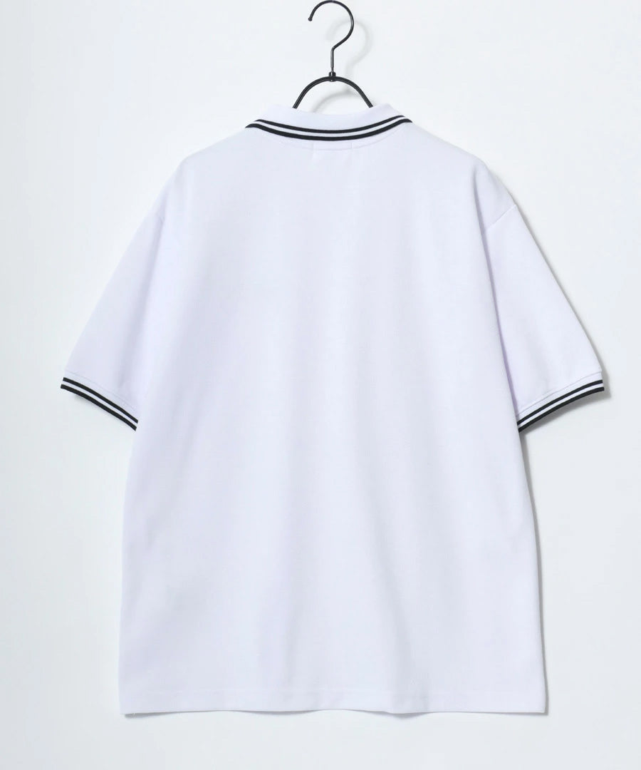 CONVERSE コンバース ポロシャツ 半袖 メンズ レディース ユニセックス ブランド QUICK DRY 速乾 カノコ 無地 ロゴ オールスター ワンポイント刺繍 襟ライン 鹿の子(0142280184)