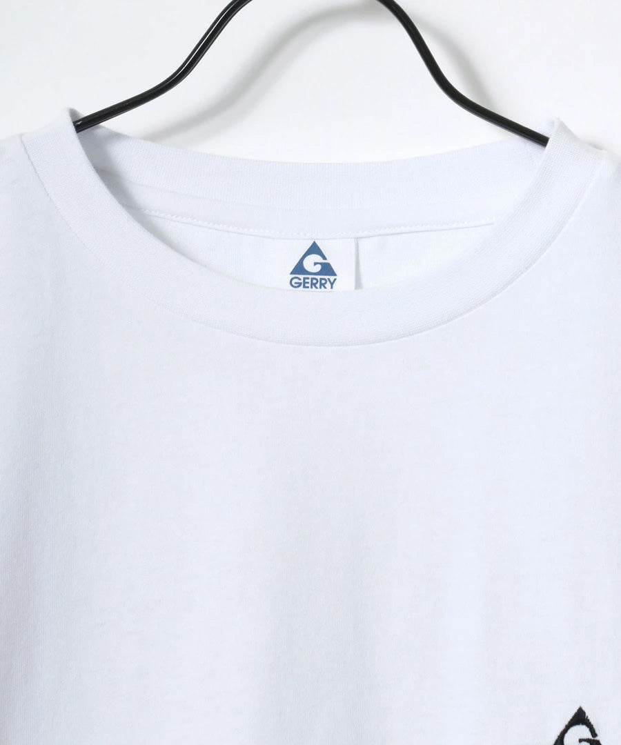 GERRY ジェリー Tシャツ 半袖 メンズ レディース ユニセックス 綿100% ブランド オーバーサイズ ビッグシルエット 大きいサイズ アウトドア バックプリント ロゴ ワンポイン刺繍(0112680019)