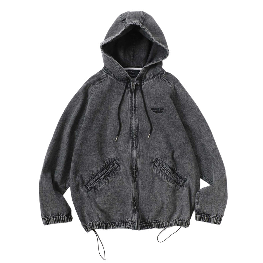 Mark Gonzales マークゴンザレス デニムジャケット メンズ フーディ 別注 オーバーサイズ デニム リアルツリーカモ ジップアップパーカー 総柄パーカー(3135030002)