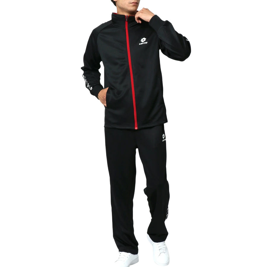 LOTTO ロット ジャージ 上下 メンズ セットアップ スポーツウェア トレーニングウェア ブランド おしゃれ トップス パンツ 長袖 大きいサイズ ゆったり かっこいい ランニングウェア 散歩(0161690003)