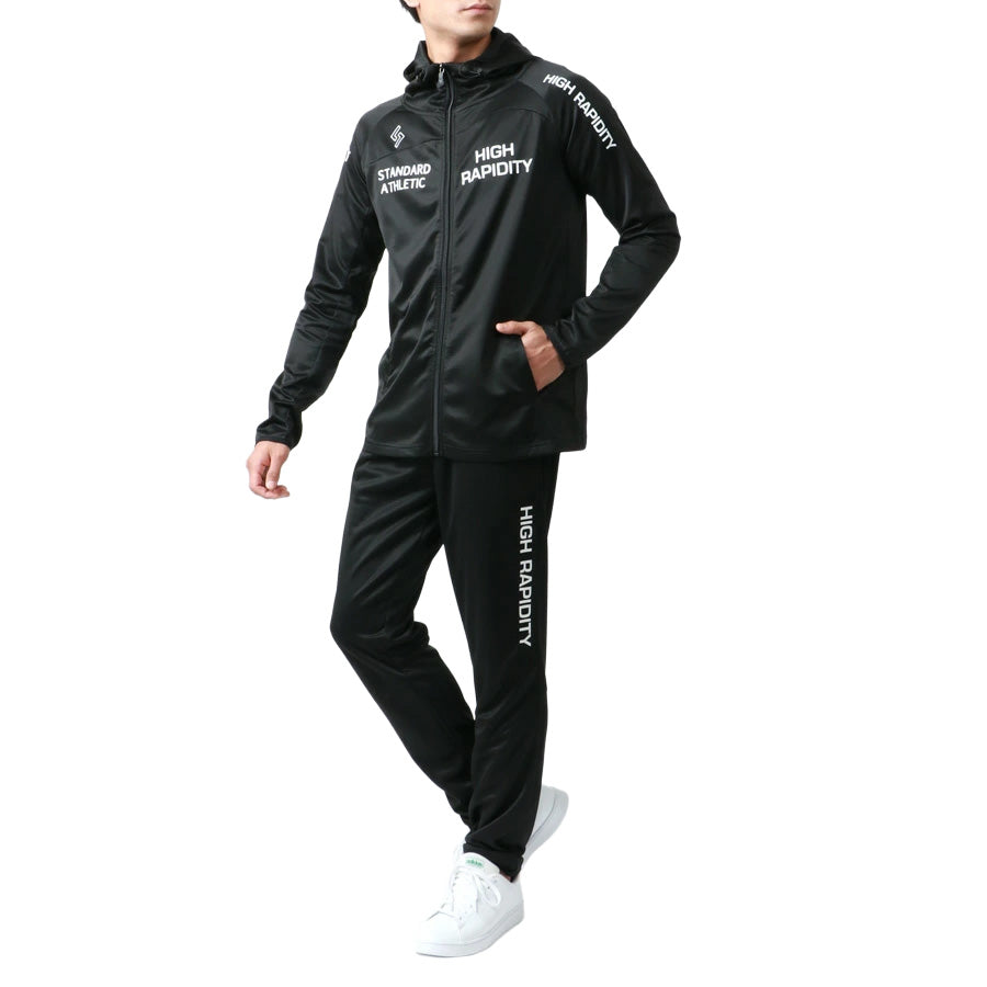 soleildor ソレイルドール スポーツウェア メンズ ジャージ 上下 セットアップ トレーニングウェア ブランド おしゃれ トップス パンツ 長袖 大きいサイズ ゆったり(0162210002)