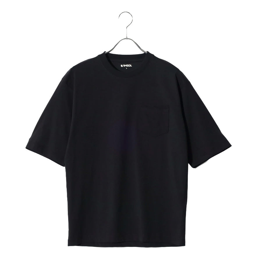 ヒヤロン 接触冷感 Tシャツ 半袖 無地 メンズ レディース ユニセックス クルーネック ポケット付き ポケT ひんやり 涼しい(0111690022)