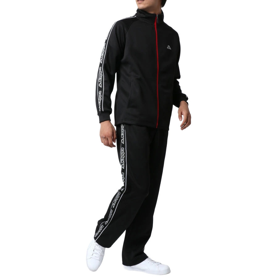 kappa カッパ ジャージ 上下 メンズ セットアップ スポーツウェア トレーニングウェア ブランド おしゃれ トップス パンツ 長袖 大きいサイズ ゆったり かっこいい ランニングウェア(0162520002)