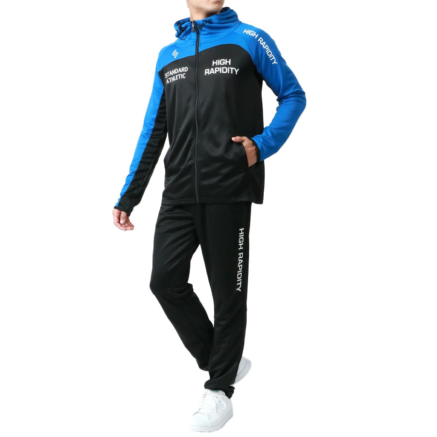 soleildor ソレイルドール スポーツウェア メンズ ジャージ 上下 セットアップ トレーニングウェア ブランド おしゃれ トップス パンツ 長袖 大きいサイズ ゆったり(0162210002)