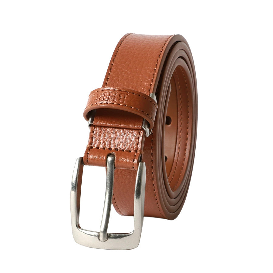 BEVERLY HILLS POLO CLUB ビバリーヒルズポロクラブ ベルト メンズ レザー 全長110cm ながもちベルト レザーベルト 牛革ベルト ブランド ワンポイントロゴ 凹凸 シボ加工 カジュアル シンプル(7718490284)