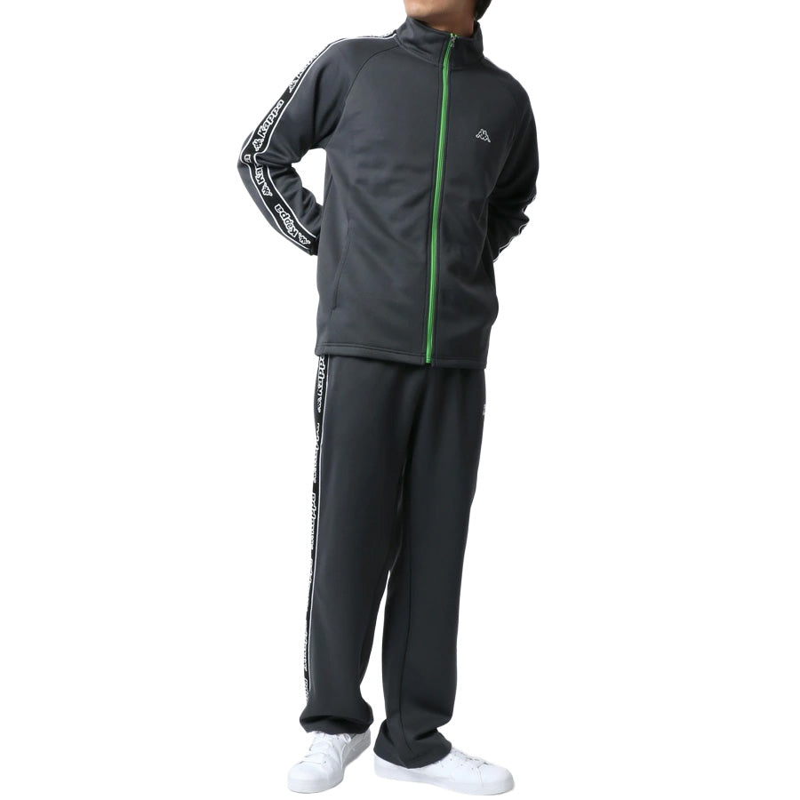 kappa カッパ ジャージ 上下 メンズ セットアップ スポーツウェア トレーニングウェア ブランド おしゃれ トップス パンツ 長袖 大きいサイズ ゆったり かっこいい ランニングウェア(0162520002)