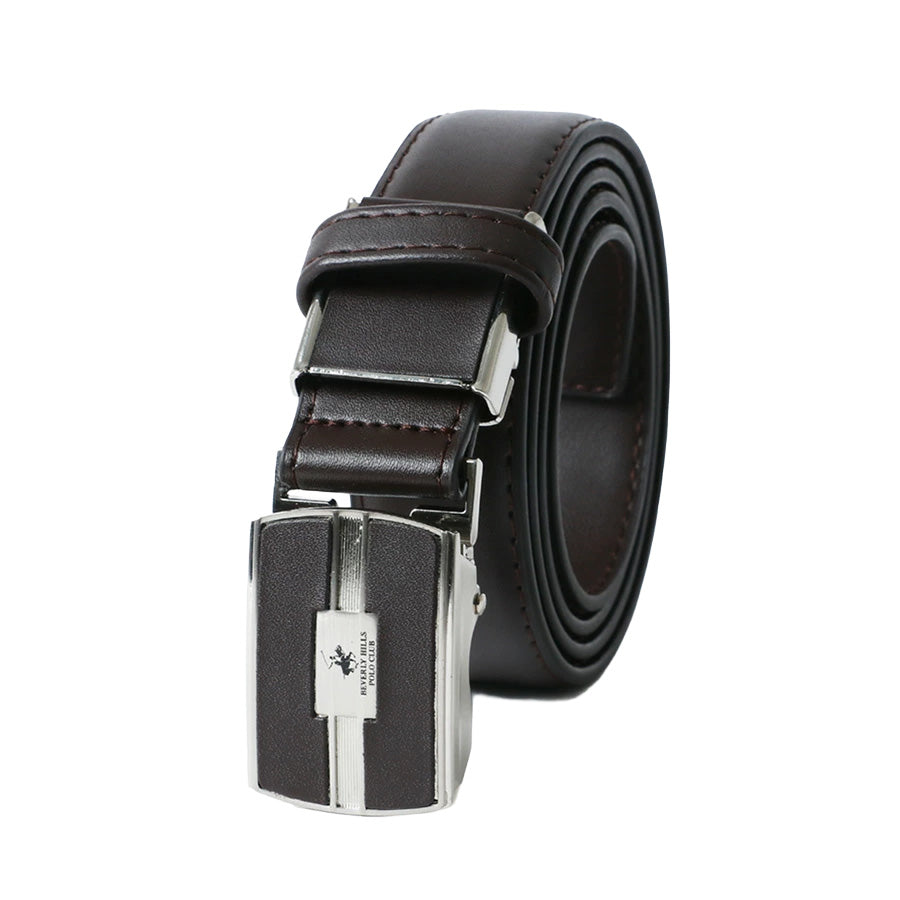 BEVERLY HILLS POLO CLUB ビバリーヒルズポロクラブ ベルト メンズ レザー 全長110cm 伸びるベルト 伸縮ベルト フィットバックル式 ブランド 革ベルト ビジネス カジュアル シンプル(7718490287)