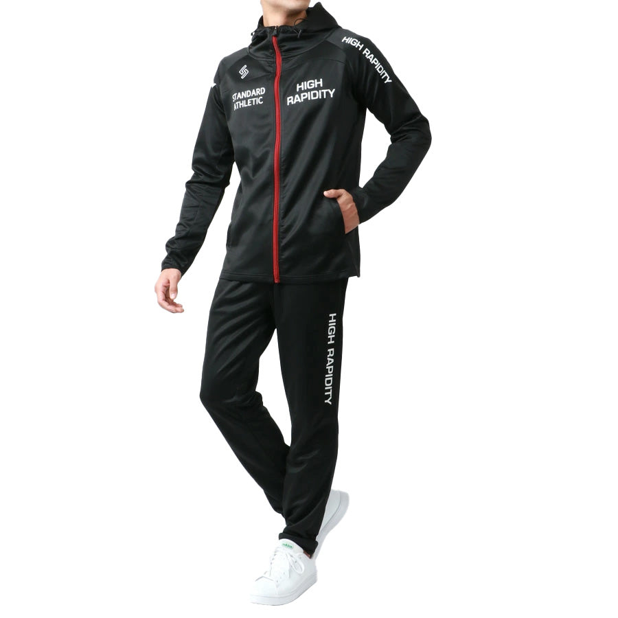 soleildor ソレイルドール スポーツウェア メンズ ジャージ 上下 セットアップ トレーニングウェア ブランド おしゃれ トップス パンツ 長袖 大きいサイズ ゆったり(0162210002)