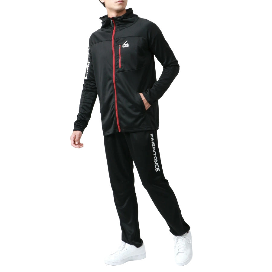 soleildor ソレイルドール スポーツウェア おしゃれ ジャージ メンズ 上下 セットアップ トレーニングウェア ブランド トップス パンツ 長袖 大きいサイズ(0162210003)