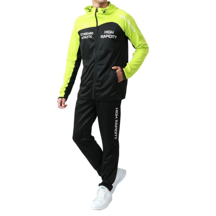 soleildor ソレイルドール スポーツウェア メンズ ジャージ 上下 セットアップ トレーニングウェア ブランド おしゃれ トップス パンツ 長袖 大きいサイズ ゆったり(0162210002)