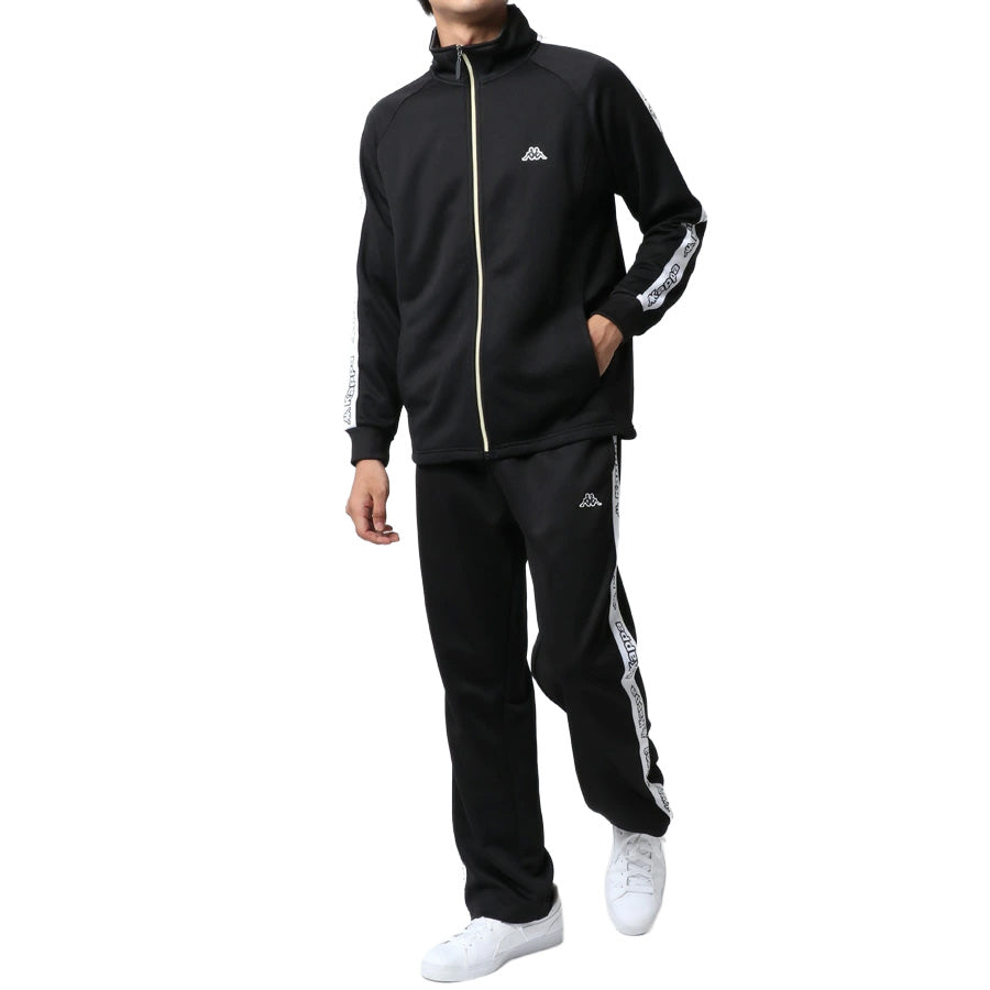 kappa カッパ ジャージ 上下 メンズ セットアップ スポーツウェア トレーニングウェア ブランド おしゃれ トップス パンツ 長袖 大きいサイズ ゆったり かっこいい ランニングウェア(0162520002)
