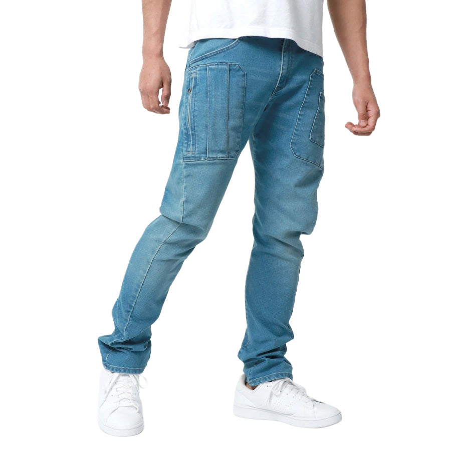 Jeanism EDWIN ジーニズム エドウィン カーゴパンツ ジーンズ メンズ デニムパンツ ジーパン スリム ゆったり アメカジ ストレッチ 大きいサイズ 3D 立体裁断 レギュラーパンツ ズボン ウォッシュ加工 テーパード(4171500018)