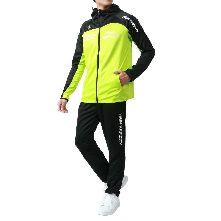 soleildor ソレイルドール スポーツウェア メンズ ジャージ 上下 セットアップ トレーニングウェア ブランド おしゃれ トップス パンツ 長袖 大きいサイズ ゆったり(0162210002)