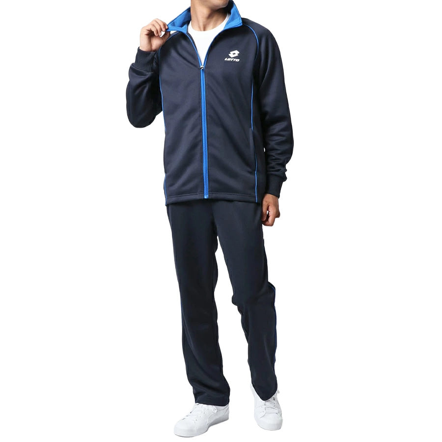 LOTTO ロット ジャージ 上下 メンズ セットアップ スポーツウェア トレーニングウェア ブランド おしゃれ トップス パンツ 長袖 大きいサイズ ゆったり かっこいい ランニングウェア(0161690001)