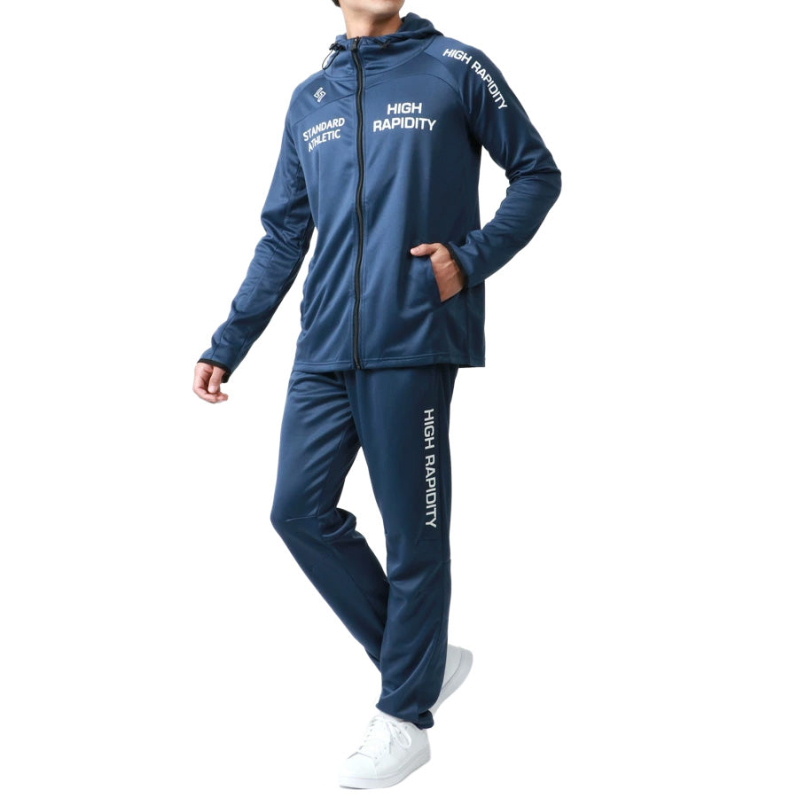 soleildor ソレイルドール スポーツウェア メンズ ジャージ 上下 セットアップ トレーニングウェア ブランド おしゃれ トップス パンツ 長袖 大きいサイズ ゆったり(0162210002)