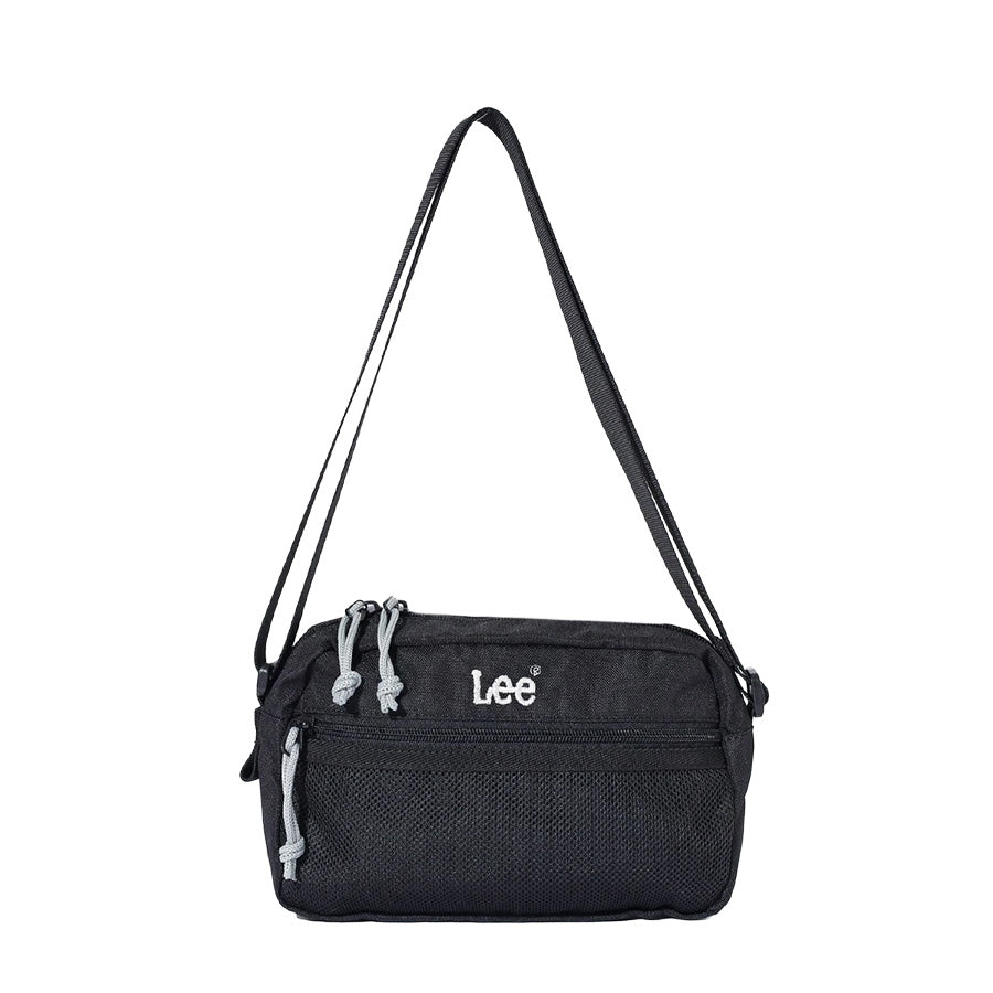 Lee リー 推し活 推しのカラーが見つかる ヨコ型 横型 ショルダーバッグ メンズ レディース ユニセックス ブランド カラー刺繍ロゴ 引手 インナーポケット メイン収納 インナー フロント バック ポケット 旅行(7727840039)