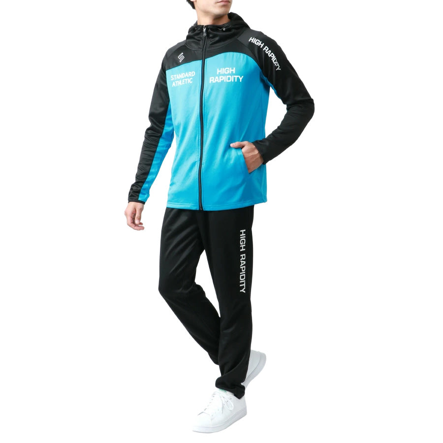 soleildor ソレイルドール スポーツウェア メンズ ジャージ 上下 セットアップ トレーニングウェア ブランド おしゃれ トップス パンツ 長袖 大きいサイズ ゆったり(0162210002)